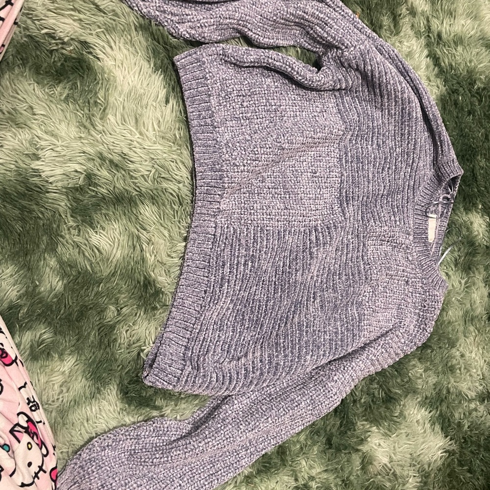 Pink Rose Women's Gray Sweater